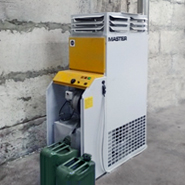 Воздухонагреватель на отработанном масле для системы отопления гаража